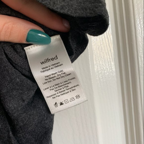 Wilfred Split Side Tee (Charcoal Grey) - Picture 3 of 3